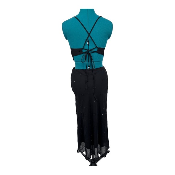 Rahi GLIMMER OPEN BACK SLIP DRESS IN BLACK - Picture 3 of 9